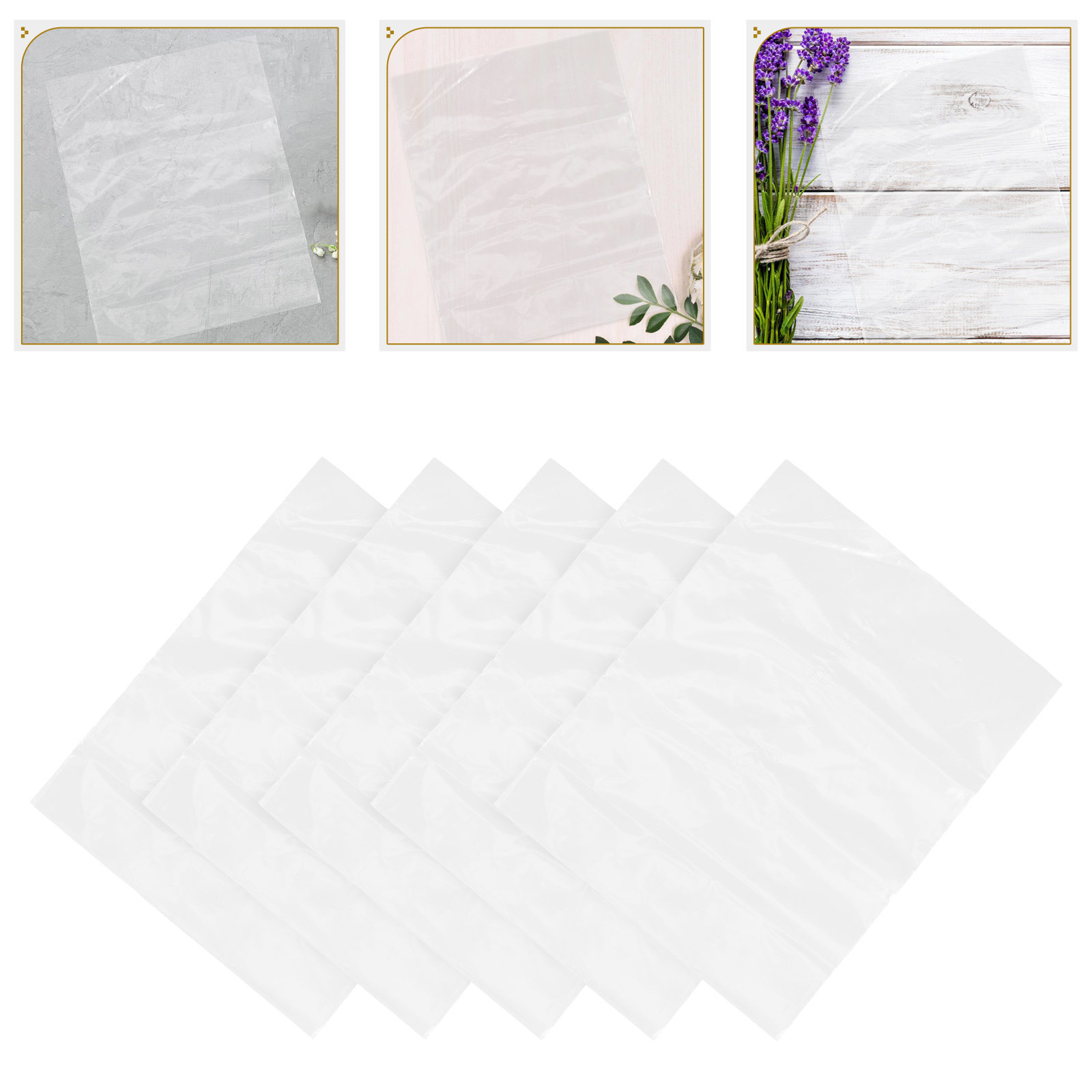 Nutrition & Fitness Coaching Fulham - 50pcs Flower Bags Plastic Fresh Flower