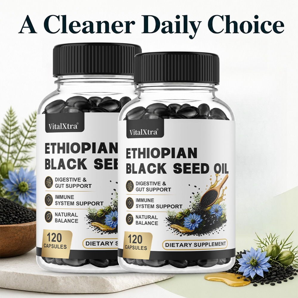 Black Seed Oil Capsule - Ethiopian Black Seed Oil Softgels 120