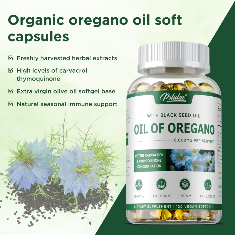 Oregano Oil Capsules - Balance - Black Seed Oil Capsule recension och pris