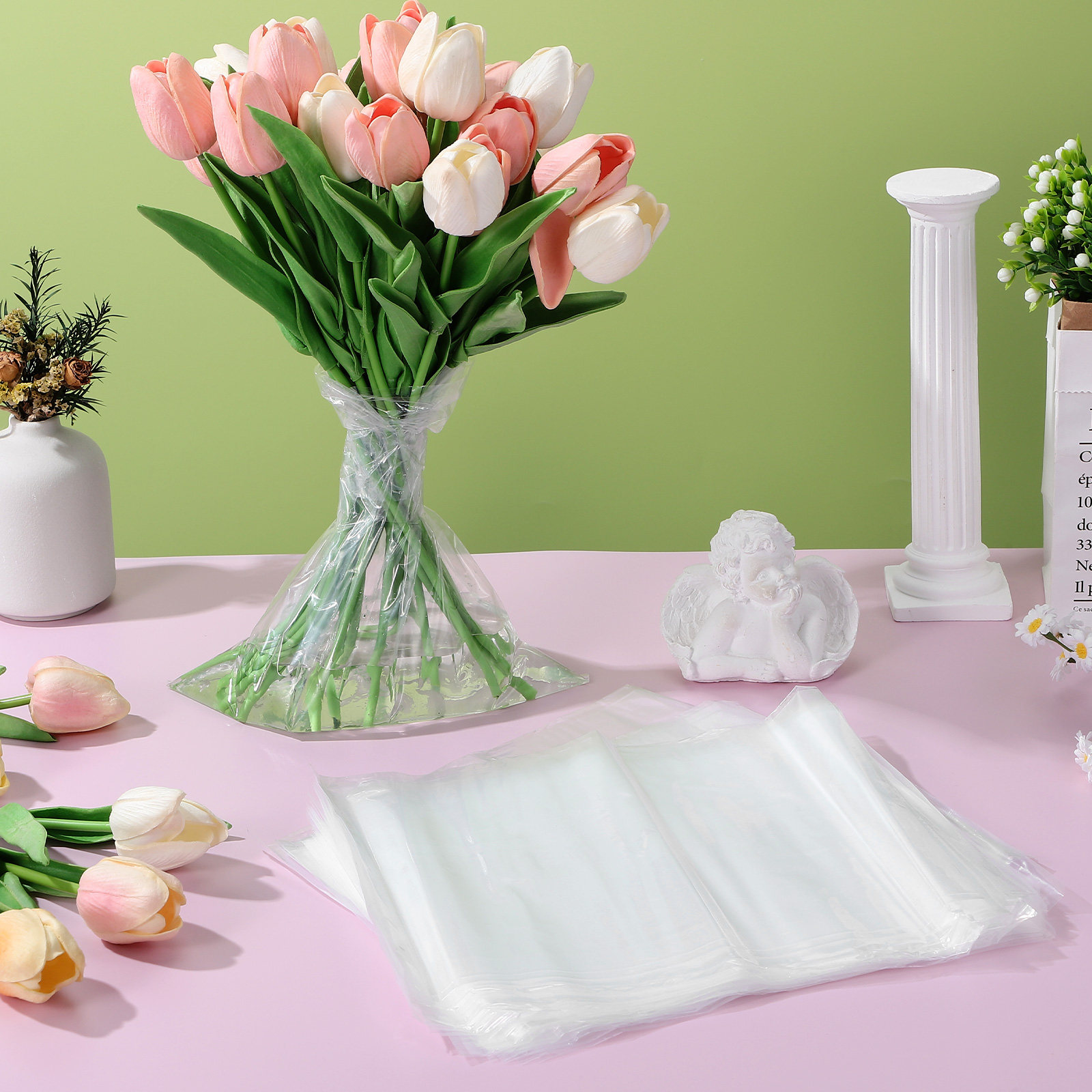 50pcs Flower Bags Plastic Fres - Nutrition & Fitness Coaching Fulham recension och pris